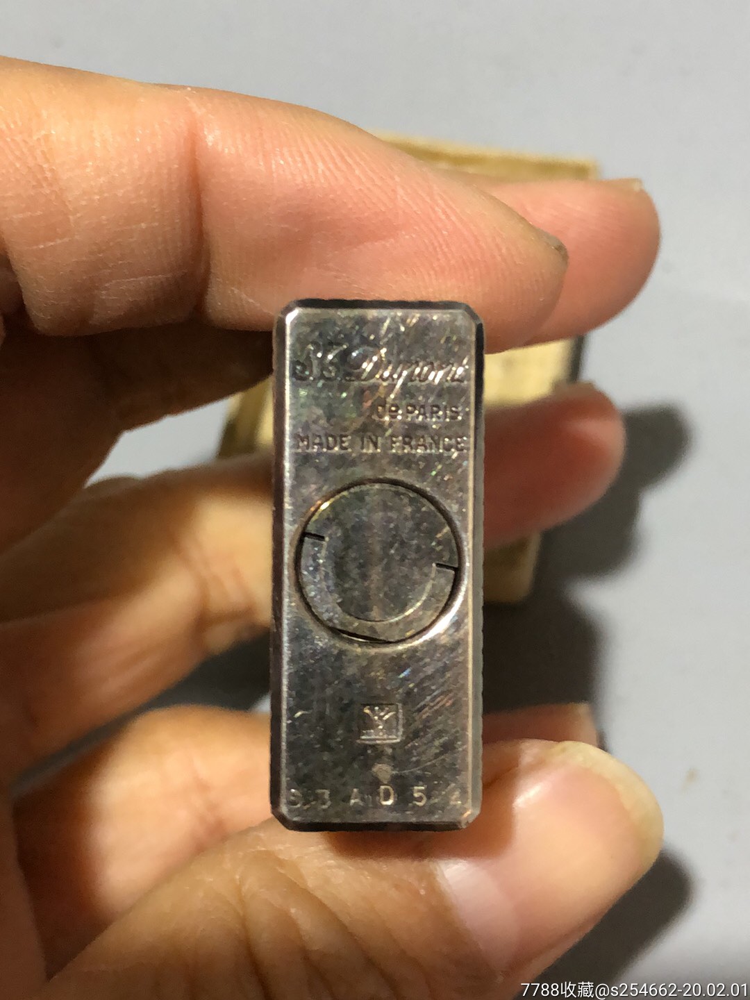 都彭银质打火机
