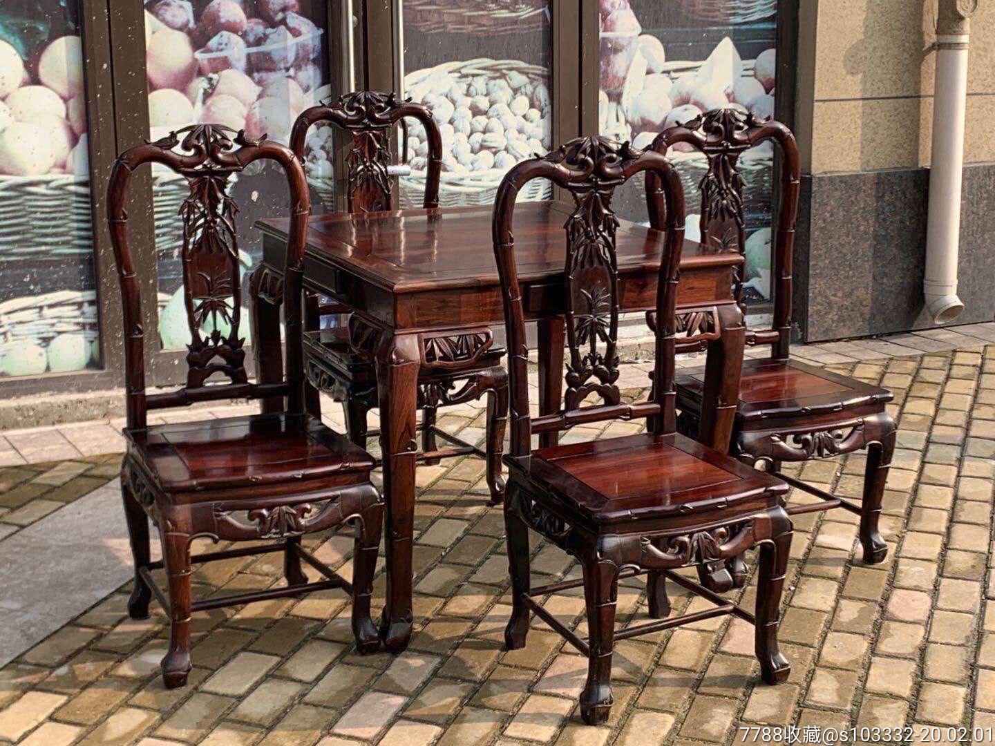 老挝大红酸枝五件套-价格:25800元-se70896122-其他木艺家具-零售