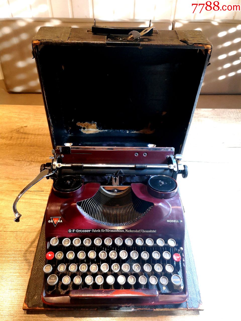 德国古董机械打字机-groma-mod-n(稀有紫)