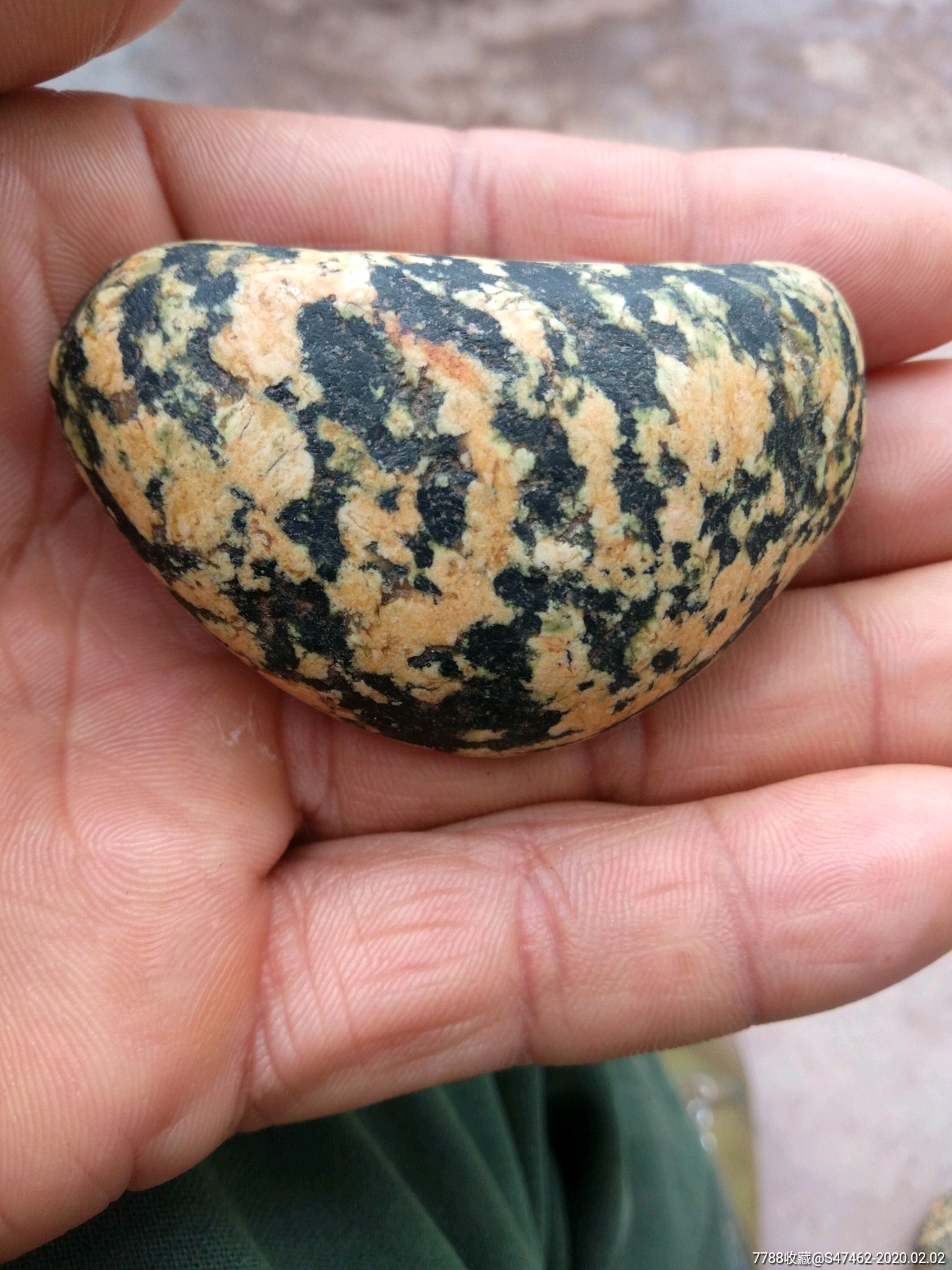 原生态嘉陵江草花奇石