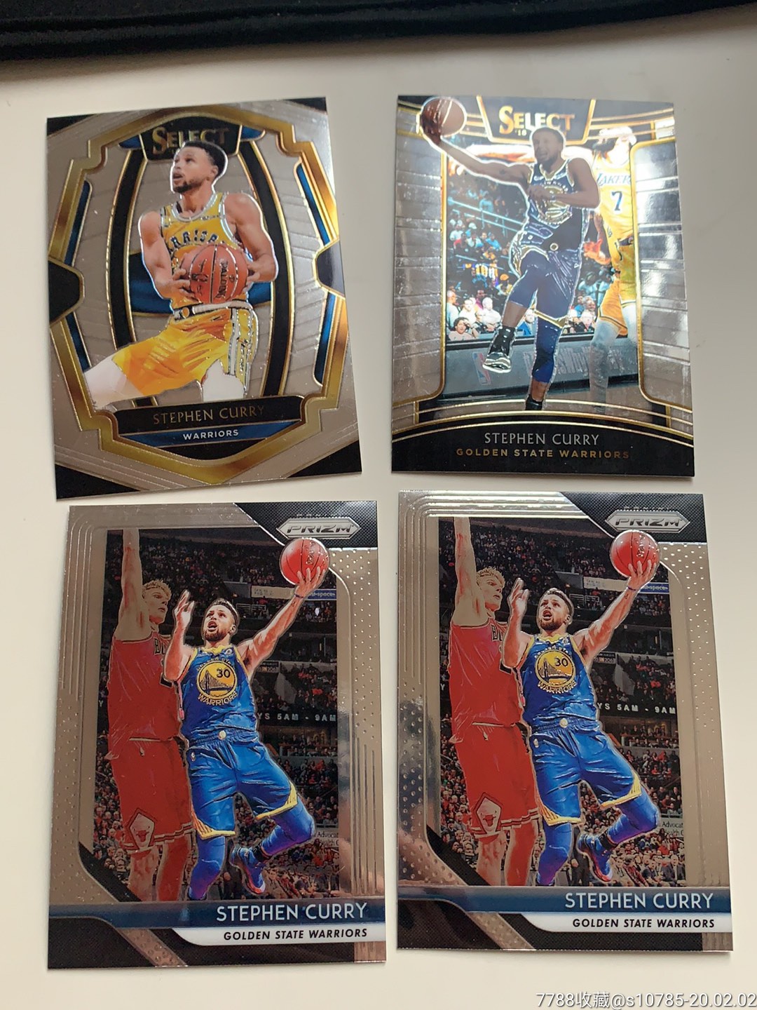 nba球星卡-萌神库里4枚