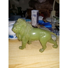 八十年代树脂玉石粉雄狮摆件(se70911833)_7788收藏__收藏热线