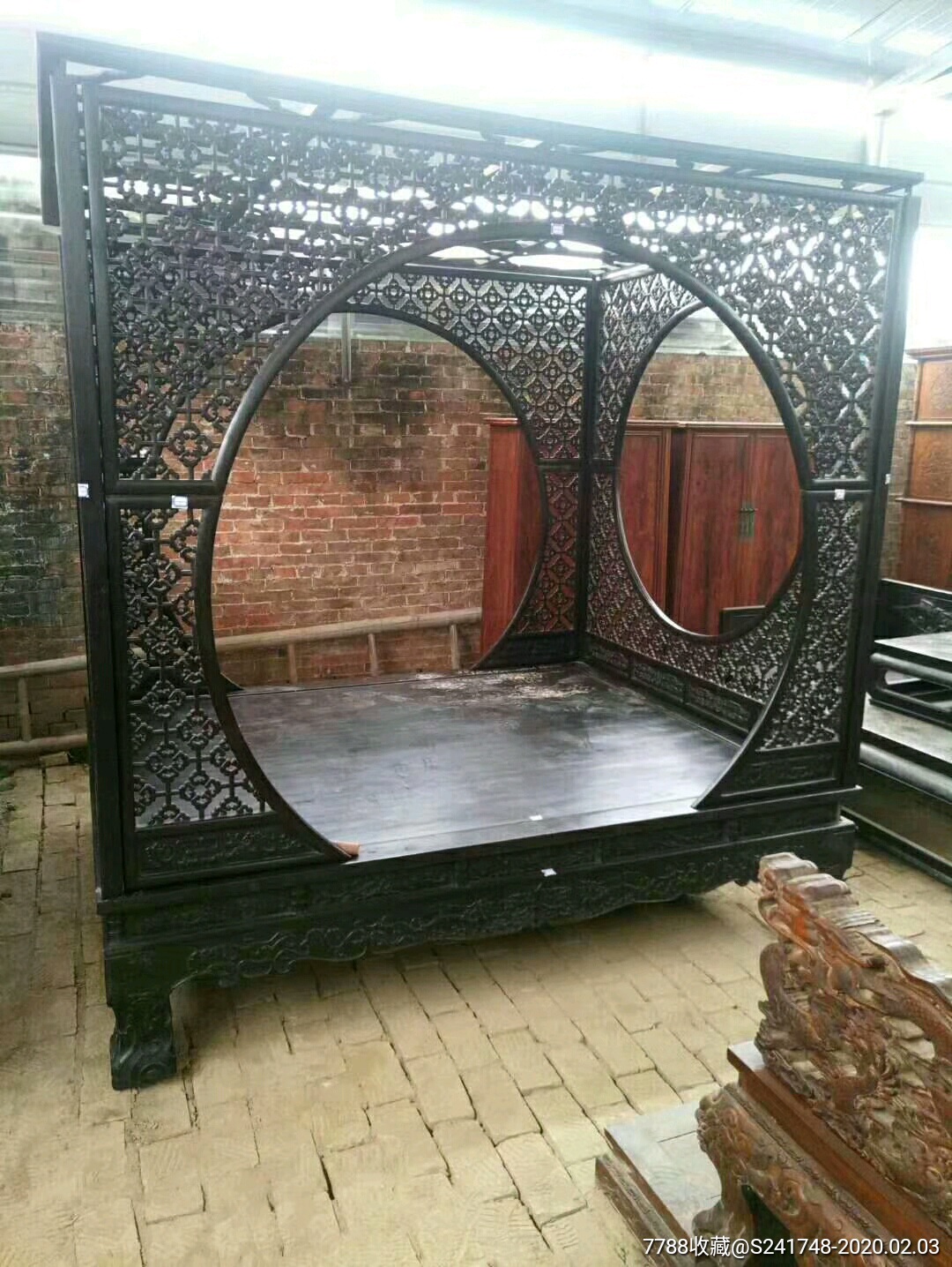 老家具檀木架子床古典木器