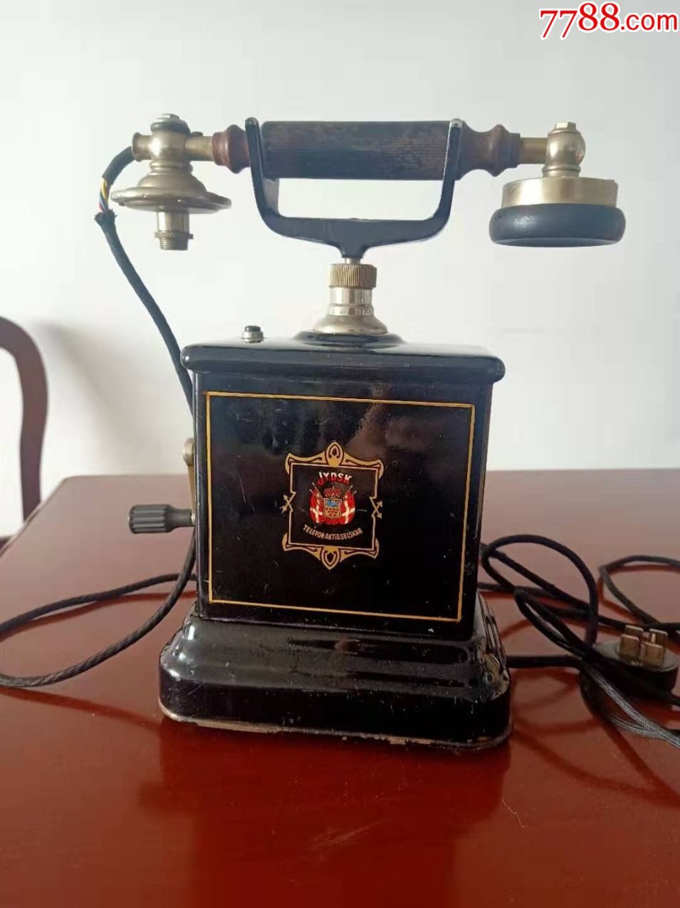 1900年代丹麦jydsk手摇古董电话机