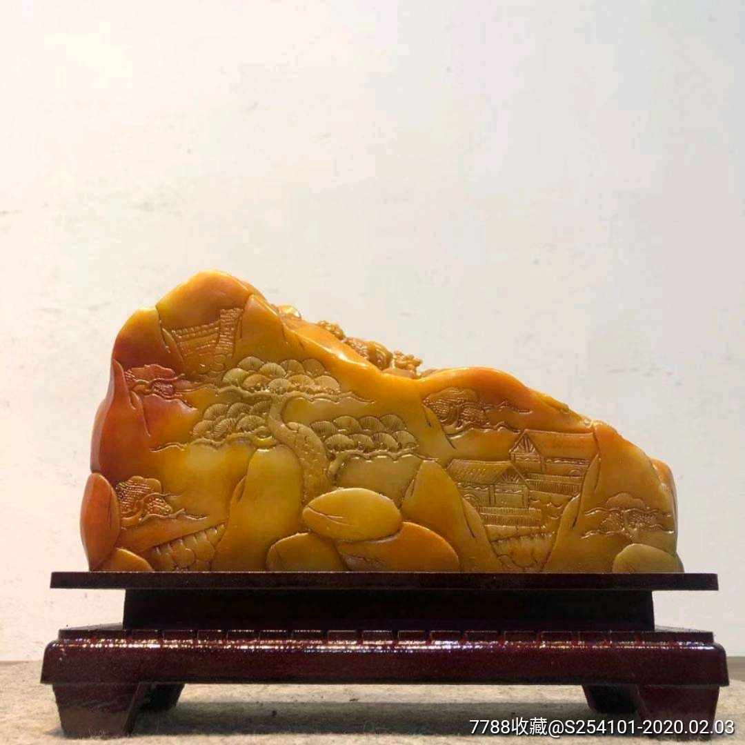 雕刻人物田黄8203;石8204;8203;摆8204;8203;件