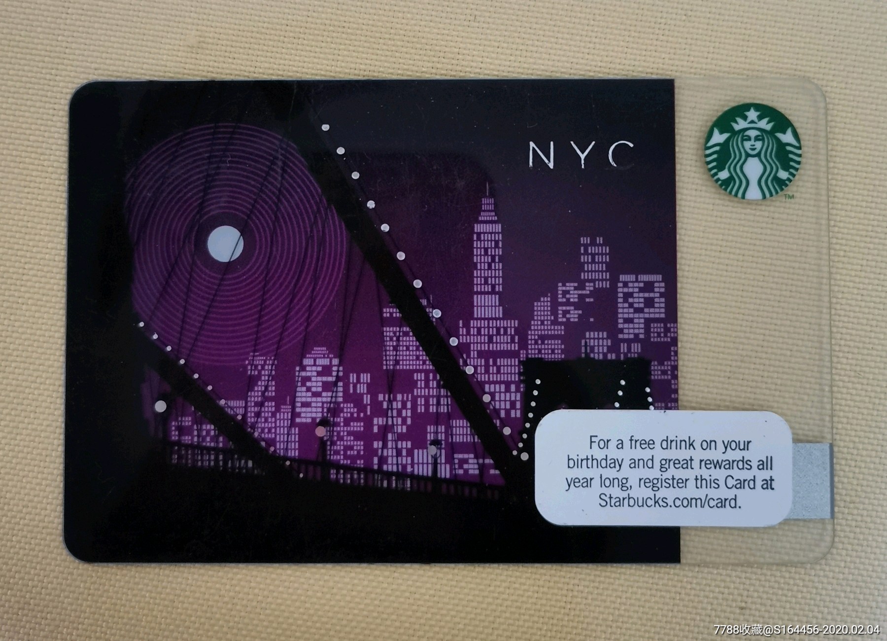 美国星巴克卡城市卡收藏用