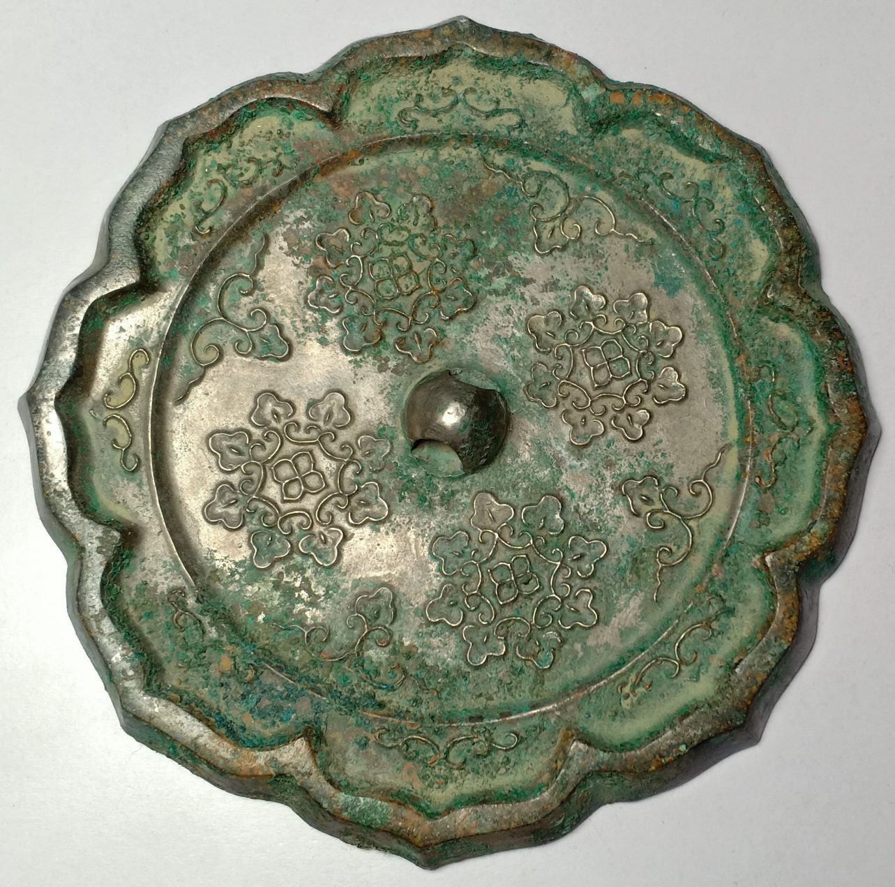 汉代花卉葵花镜-价格:1500元-se70940497-铜镜-零售-7788徽章收藏