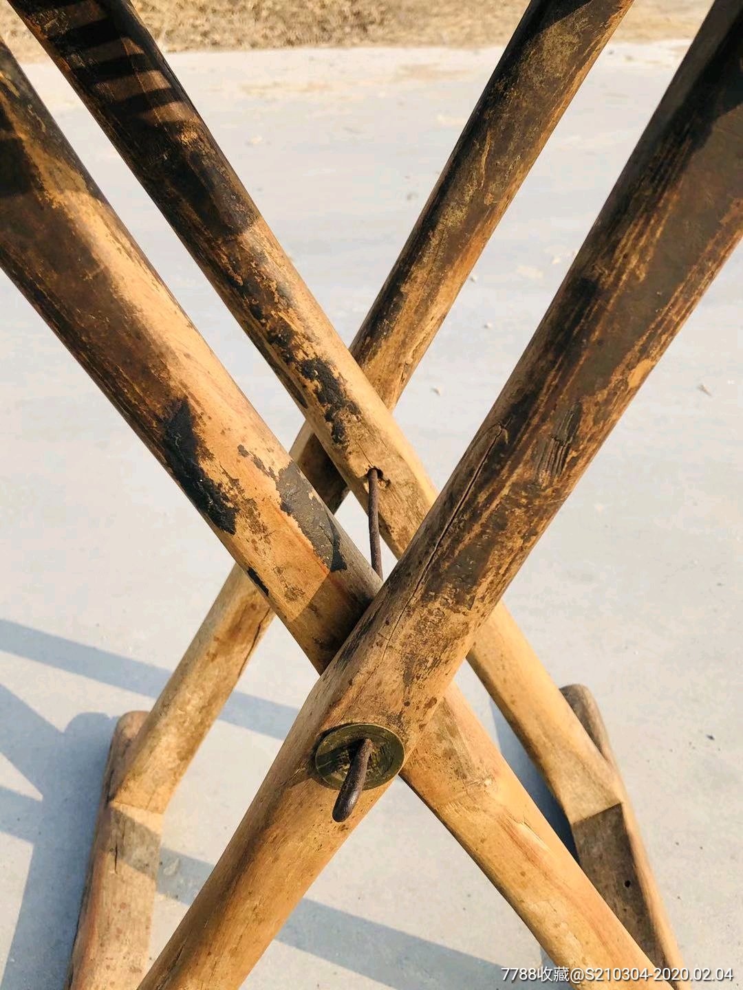 清代黄檀木马扎,全品无松动-木椅/凳-7788收藏__收藏热线