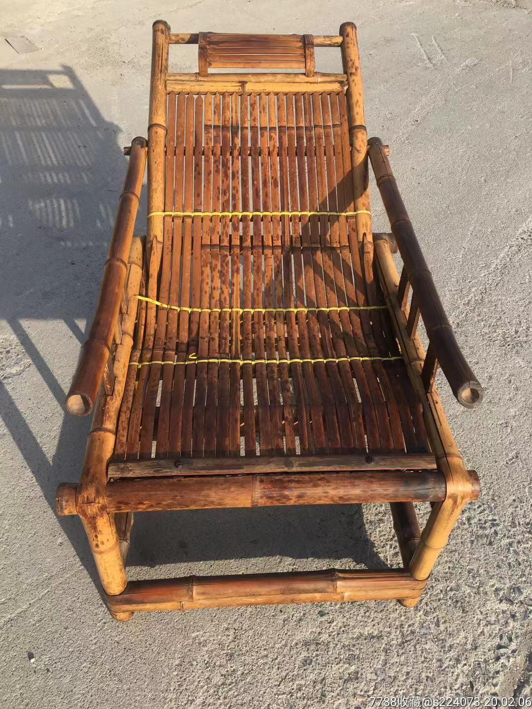 民国时期斑竹凉椅做工精致优雅