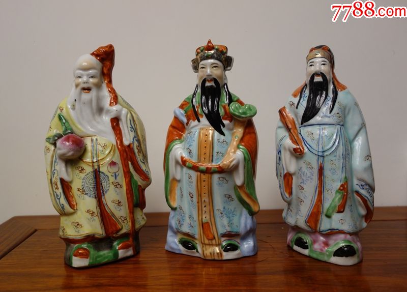 福禄寿三星瓷塑