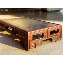 花梨木文房四宝，墨床。文人文房不可缺少，高档大气，红木镶嵌绿松石，无修补，全品。(se70978310)_7788收藏__收藏热线