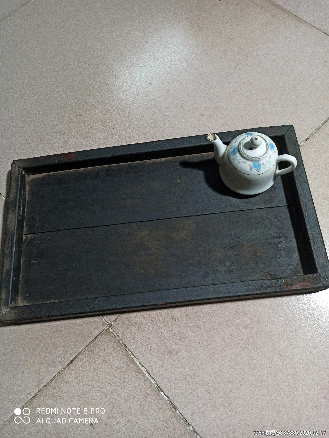 清代大黑土漆茶盘