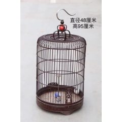 老鸟笼，尺寸硕大，养八哥、鹩哥鹦鹉大型鸟类，用料挑选精细，做工精湛，保存完好。(se70986762)_7788收藏__收藏热线