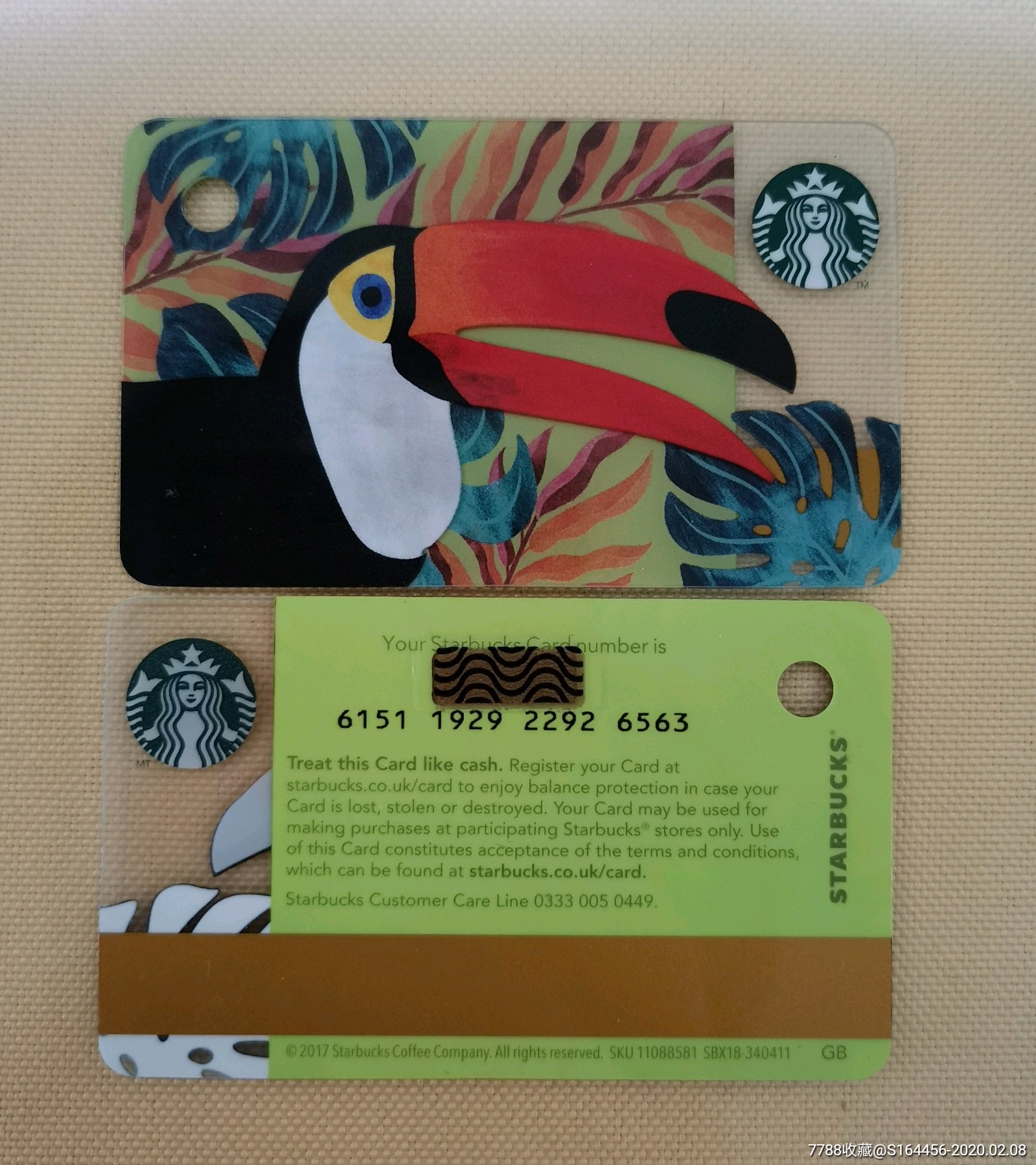英国星巴克卡(收藏用)_价格10.0000元_第1张_7788收藏__收藏热线