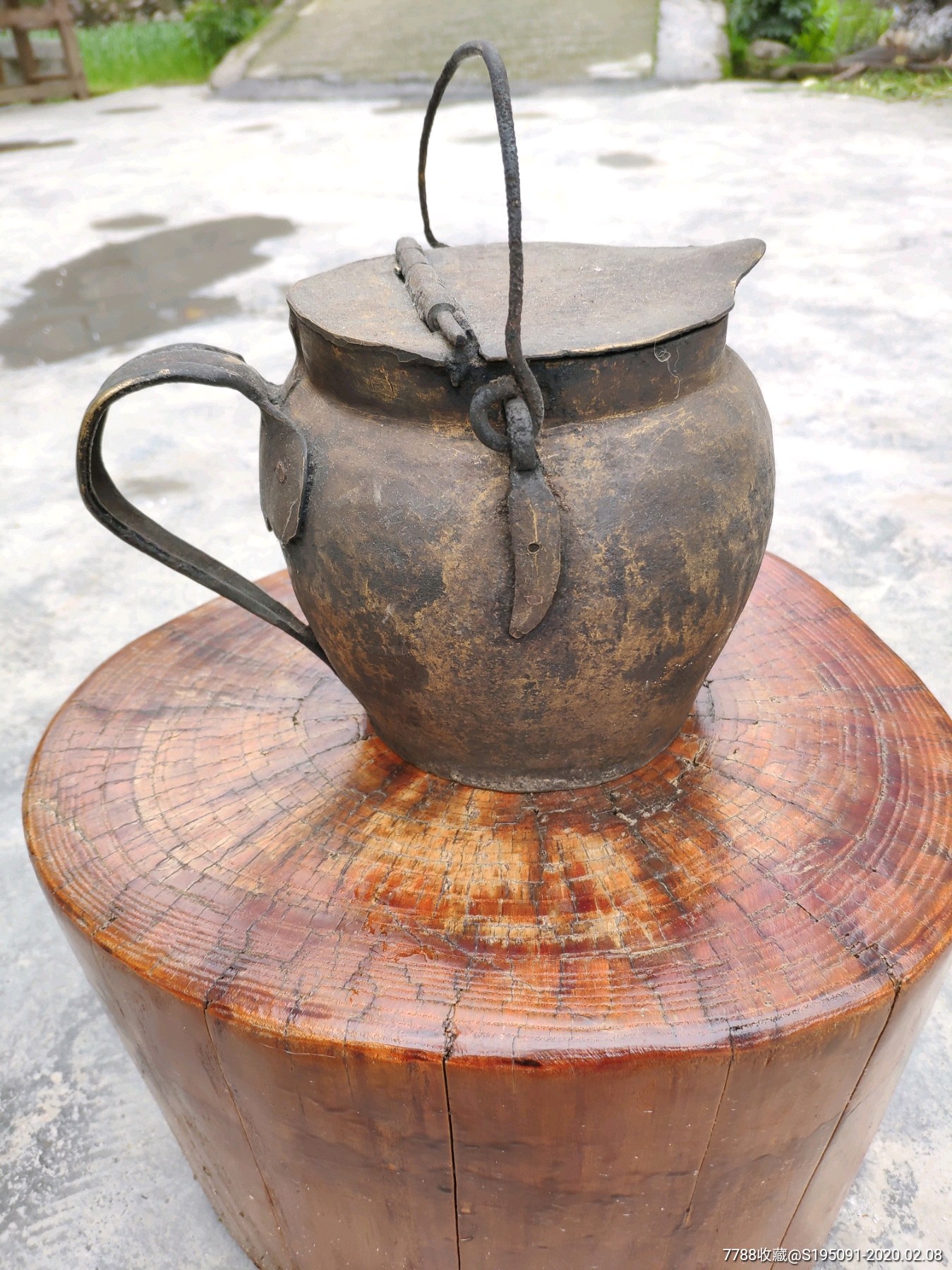 民国老铜罐民俗老物件