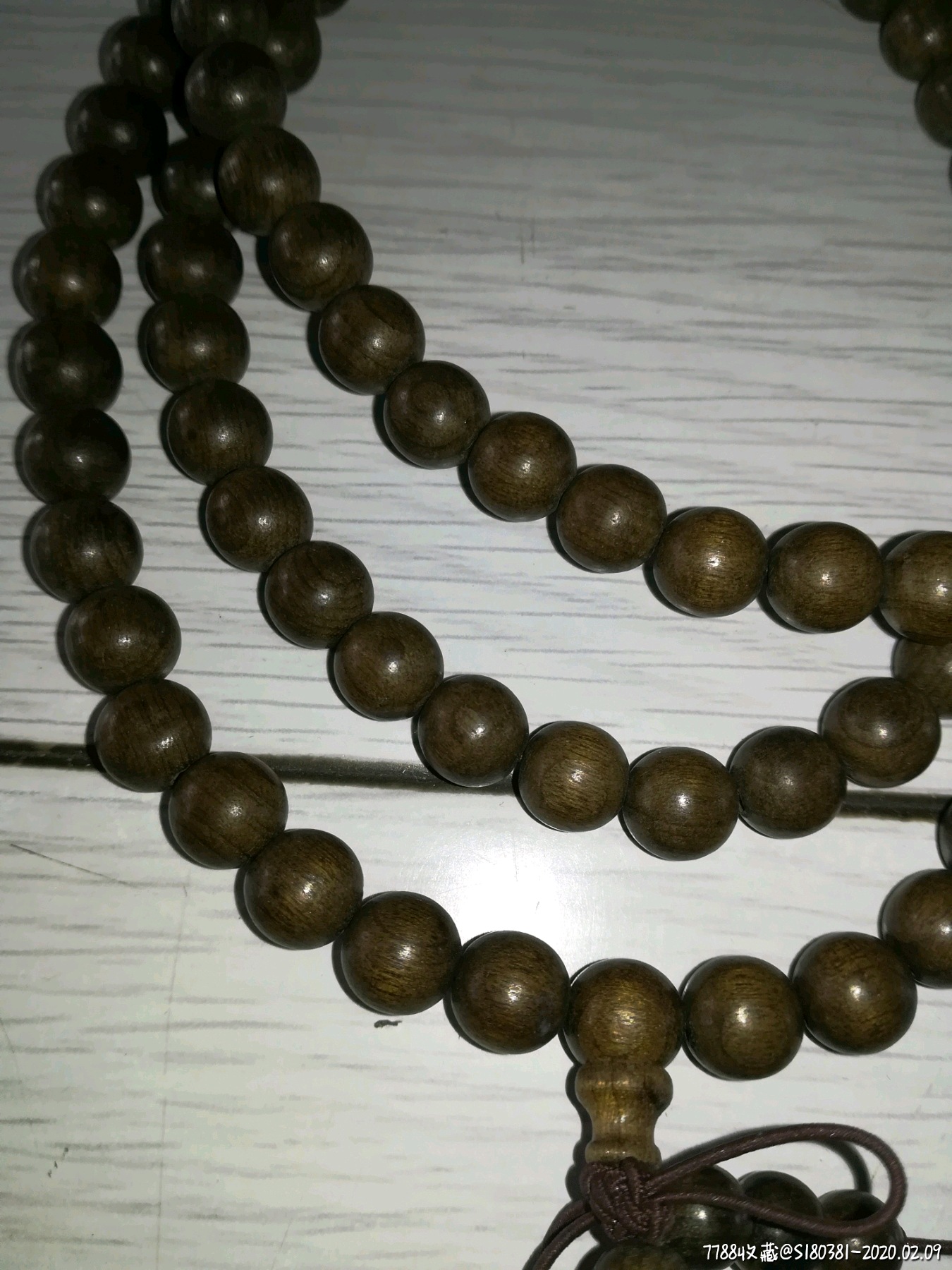 清货降价精品四川绿料阴沉木金丝楠木108颗手链文玩手串男女款佛珠