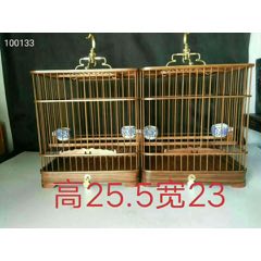 花梨木鸟笼一对，高端大气上档次！680元不包邮(se71020484)_7788收藏__收藏热线