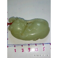 天然山料手工雕刻手把件貔貅一件玉质细腻温润(se71078682)_7788收藏__收藏热线