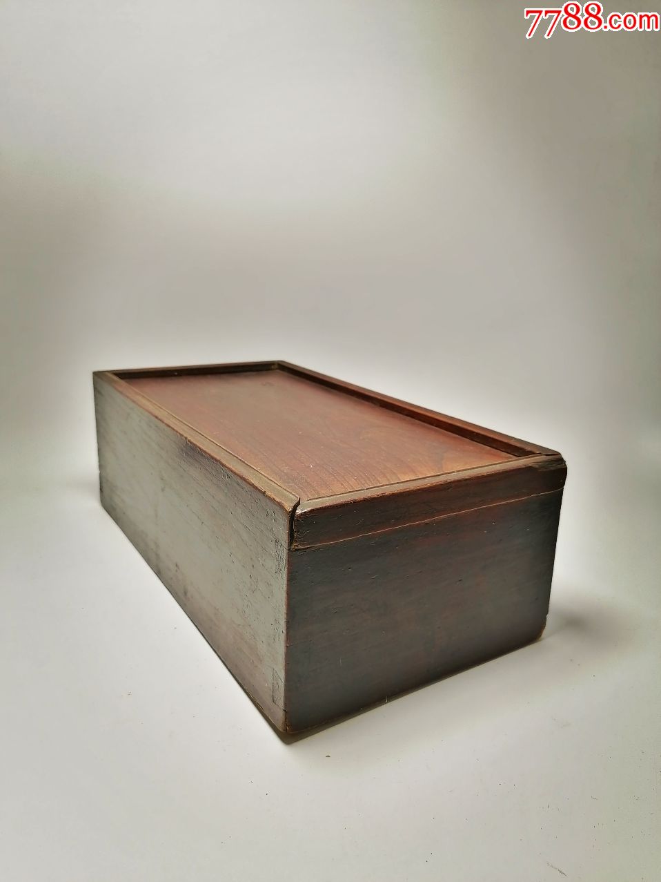清代木匣楸木制漆壳完整榫卯做
