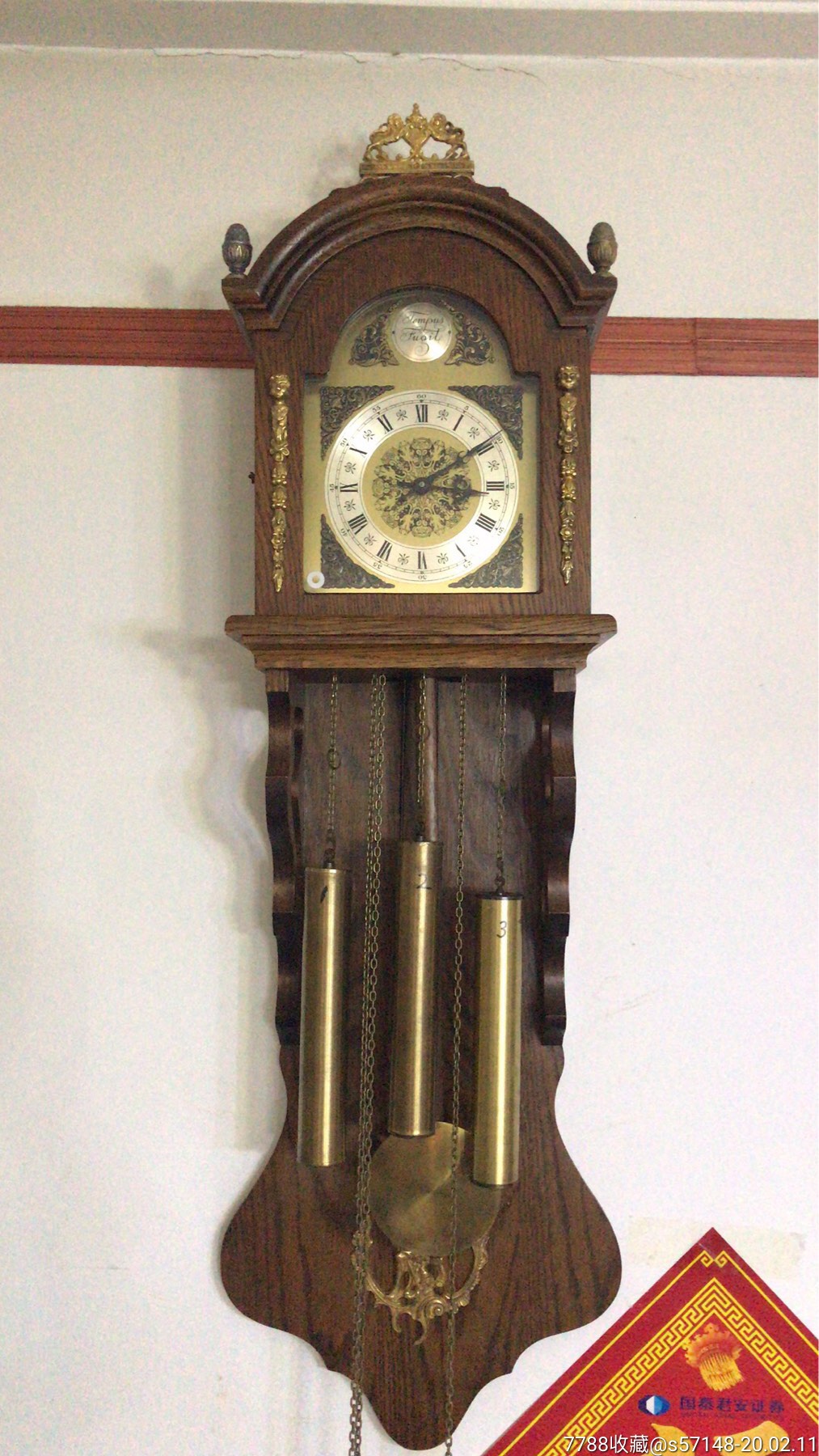 漂亮的德国8音老挂钟