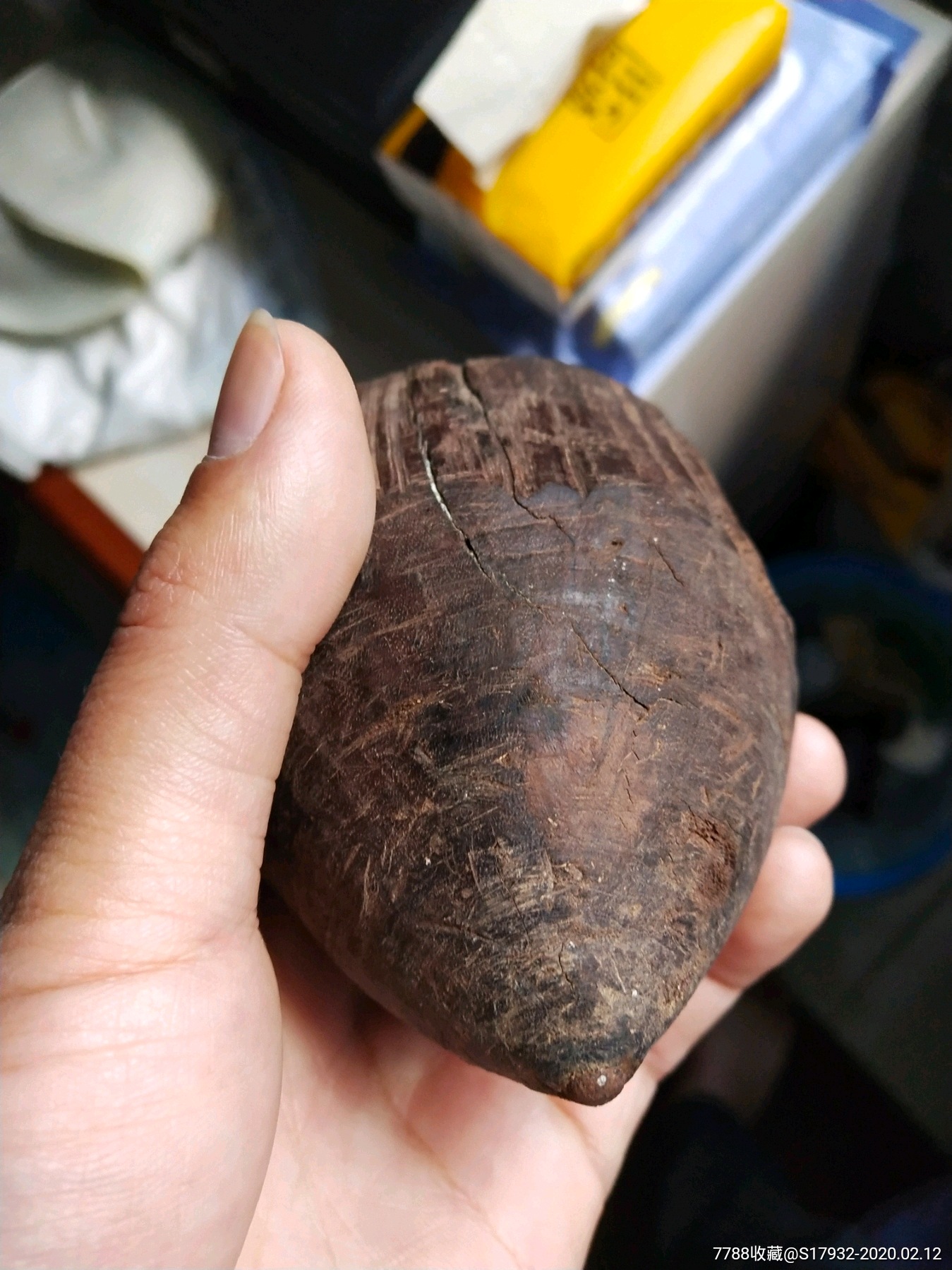 五六十年代云南西双版纳傣族自治州黑黄檀木陀螺