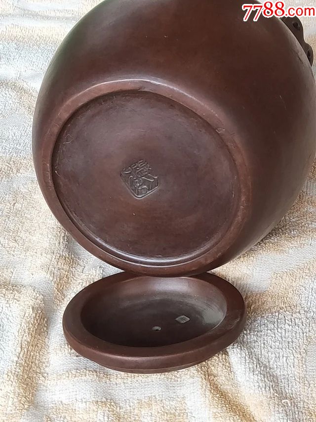 19号清代老紫砂壶程寿珍号冰心道人款尺寸20x18cm保老保真