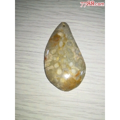 降价处理天然正品彩花菊花石珊瑚玉随形水滴牌子毛衣吊坠项坠礼品(se71063207)_7788收藏__收藏热线