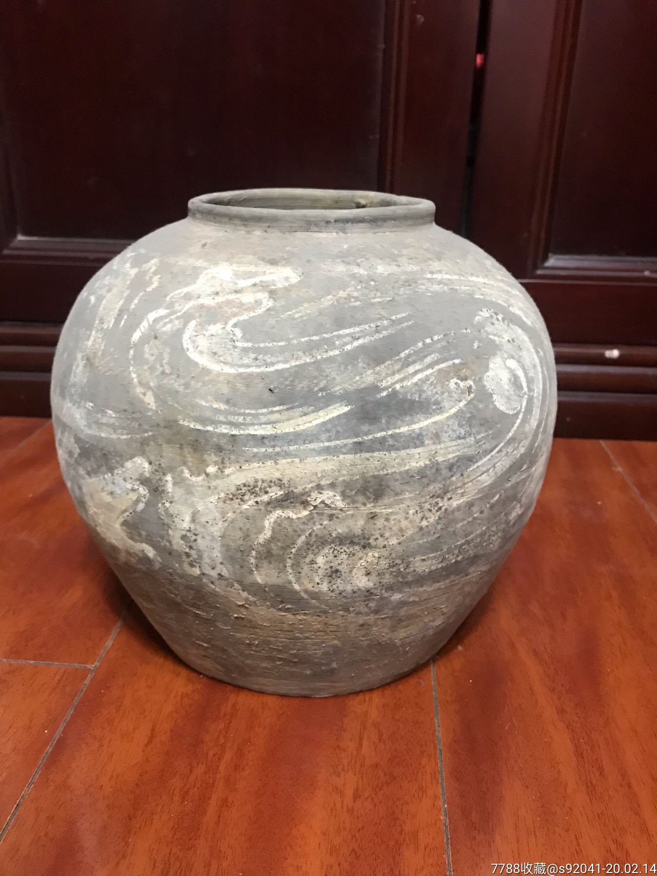 汉代彩绘茧形陶罐价格图片