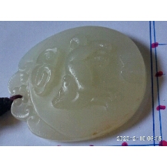 天然和田玉白玉俄料牌子手工雕刻旺财狗牌玉质细腻温润(se71079152)_7788收藏__收藏热线