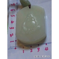 天然和田玉白玉俄料牌子手工雕刻佛牌玉质细腻温润(se71079159)_7788收藏__收藏热线