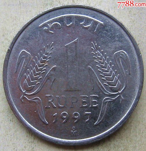 印度硬币1卢比-外国钱币-7788收藏__收藏热线