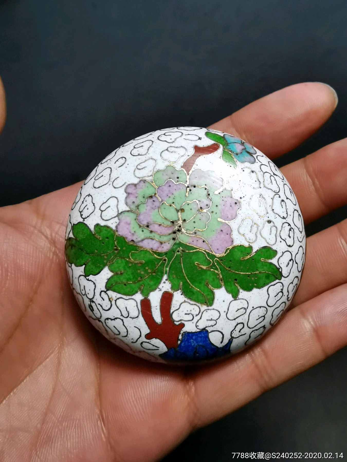 胭脂盒,景泰蓝/珐琅_第1张_7788景泰蓝收藏