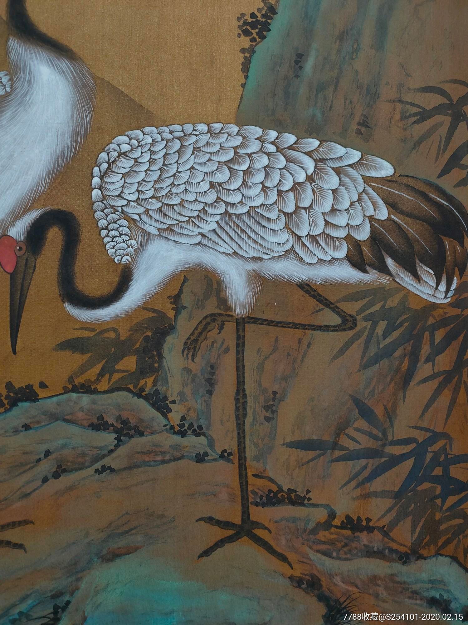 宋徽宗绢本手绘画一幅