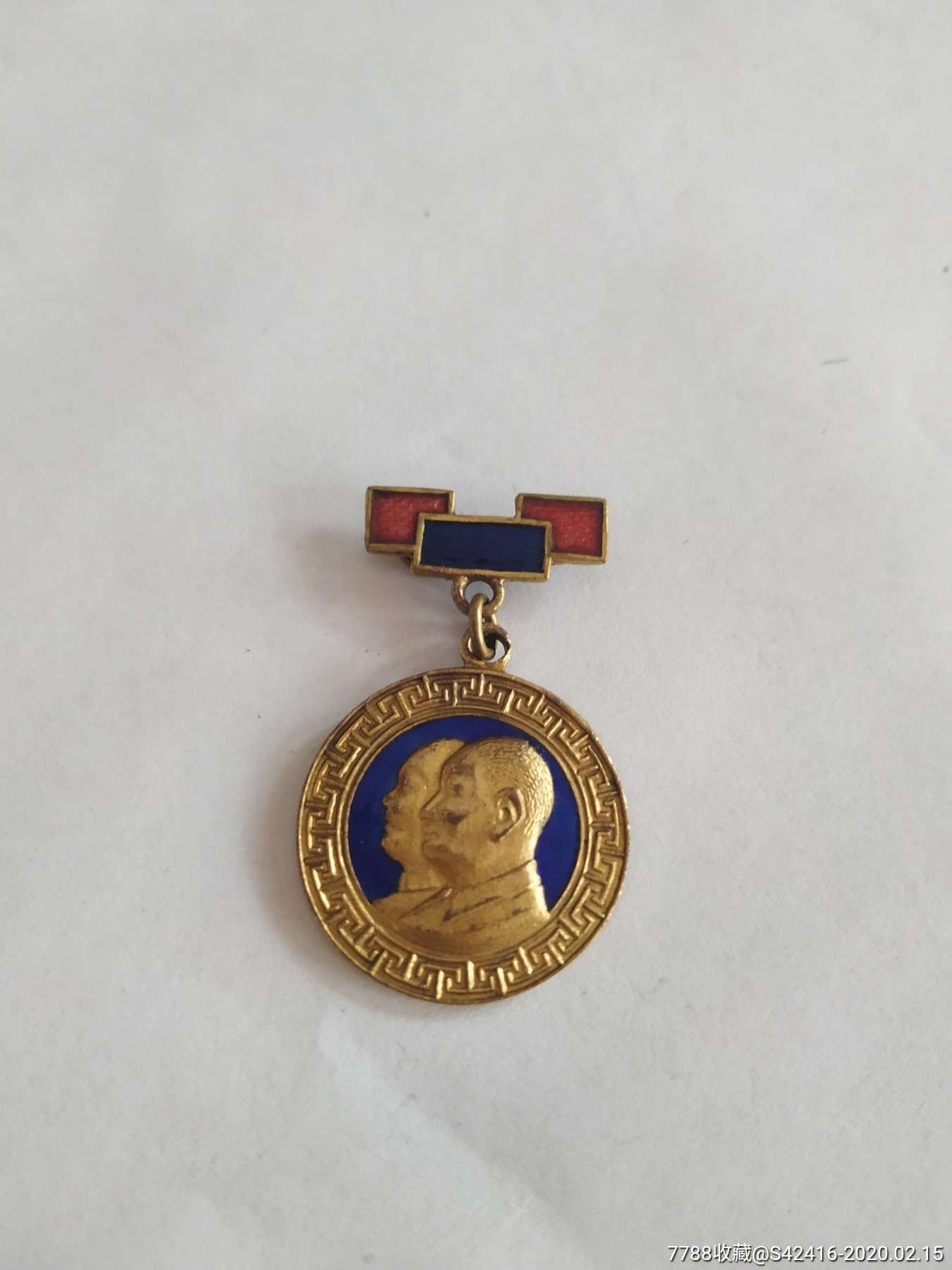 五十年代蒙古国领袖徽章-人物纪念章-7788徽章收藏