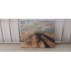 油画作品《西部的火车》(se71100490)_7788收藏__收藏热线