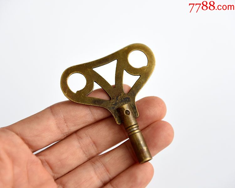 民国纯铜钟表上弦钥匙西洋钟表钥匙机械钟钥匙