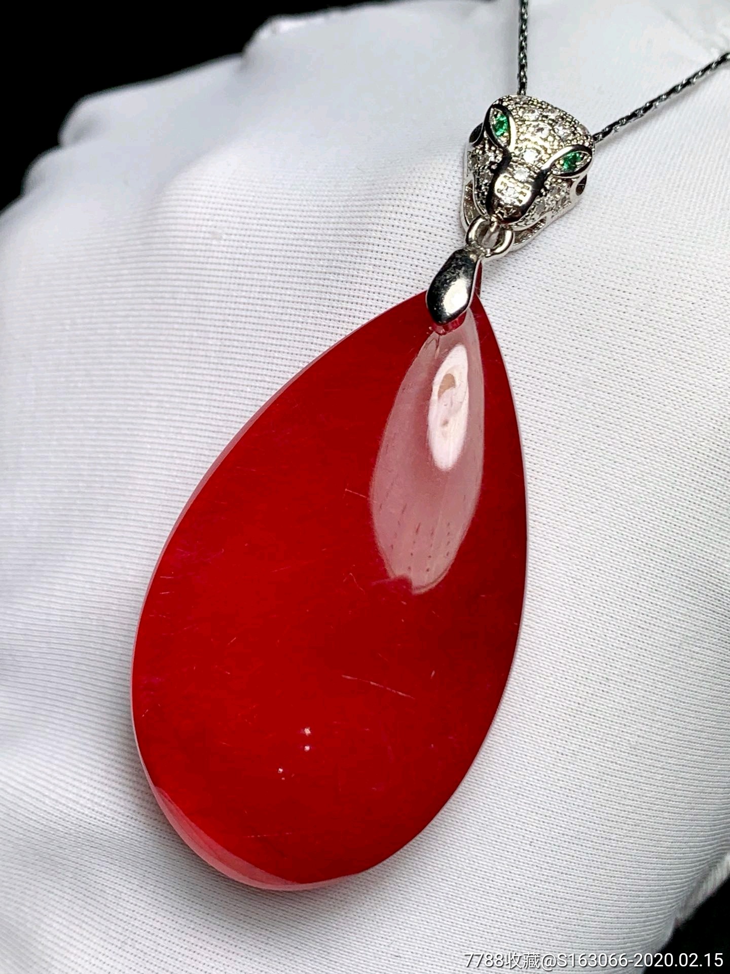 天然红发吊坠火热的恋情极品纯天然红发晶顺发晶水滴吊