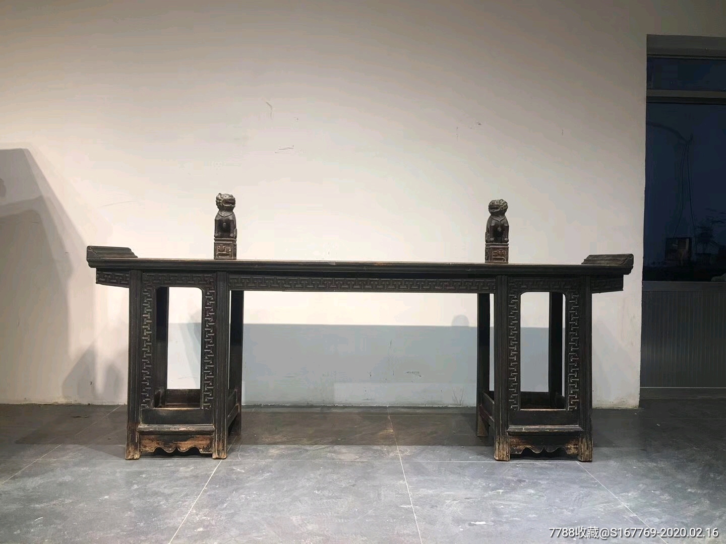 乾隆,榆木架几式供案