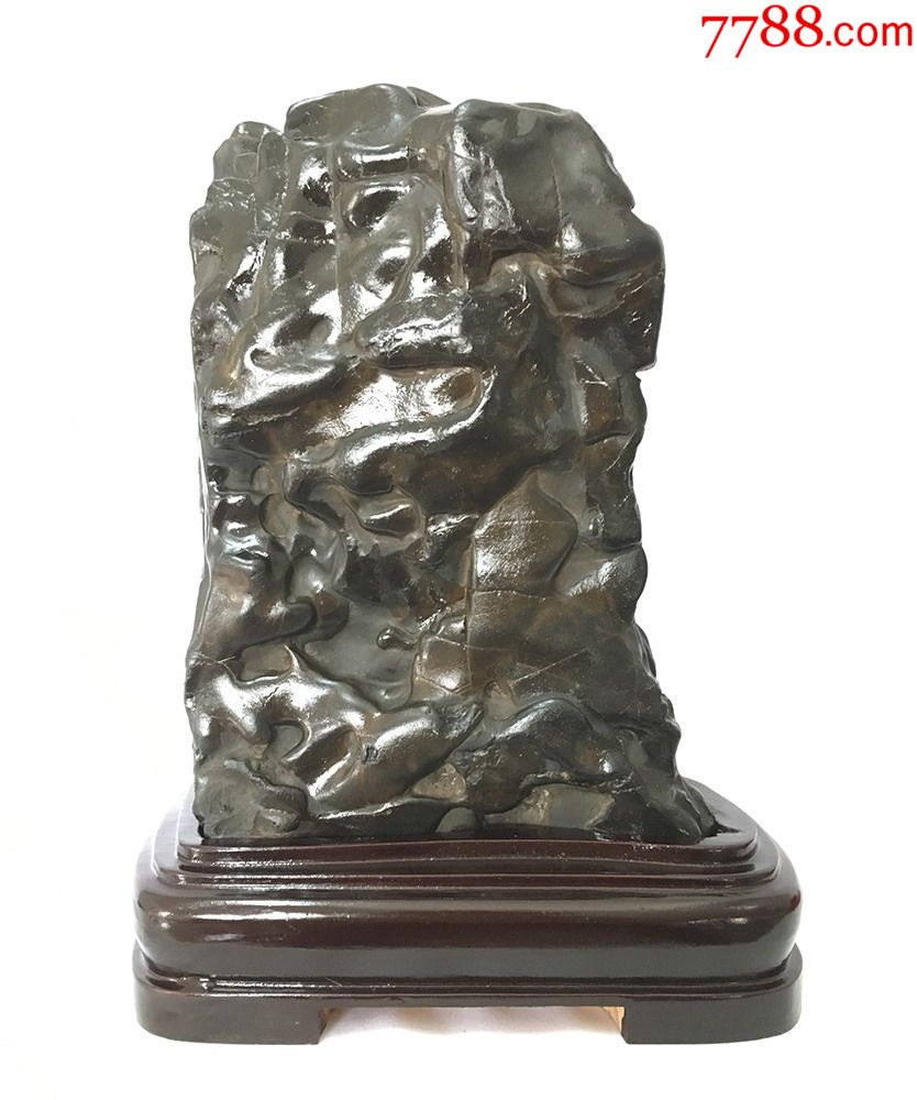 壁立千仞来宾黑珍珠石广西柳州奇石精品