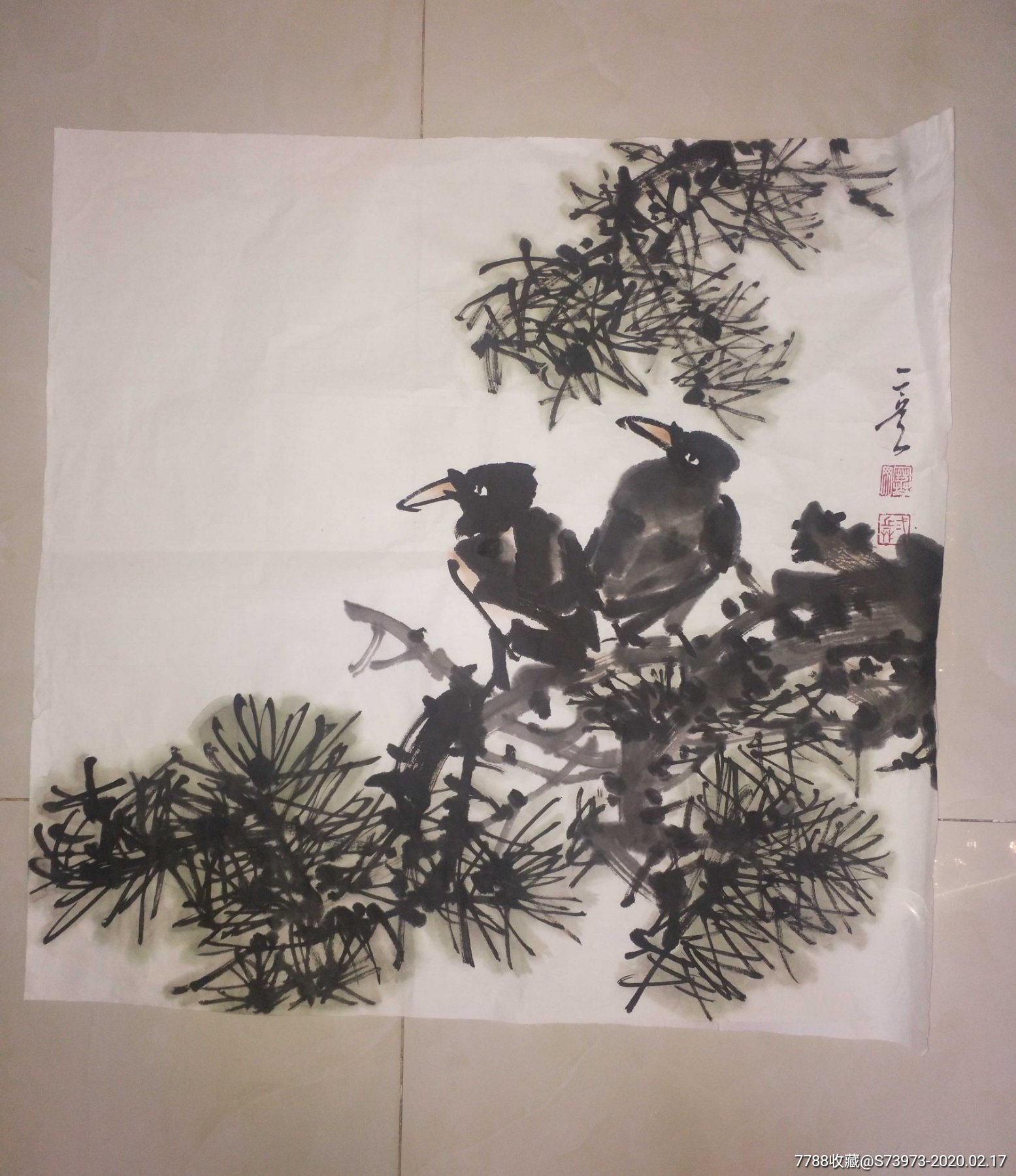 宣兵精品花鸟_价格3988元【集文山房】_第1张_7788收藏__收藏热线