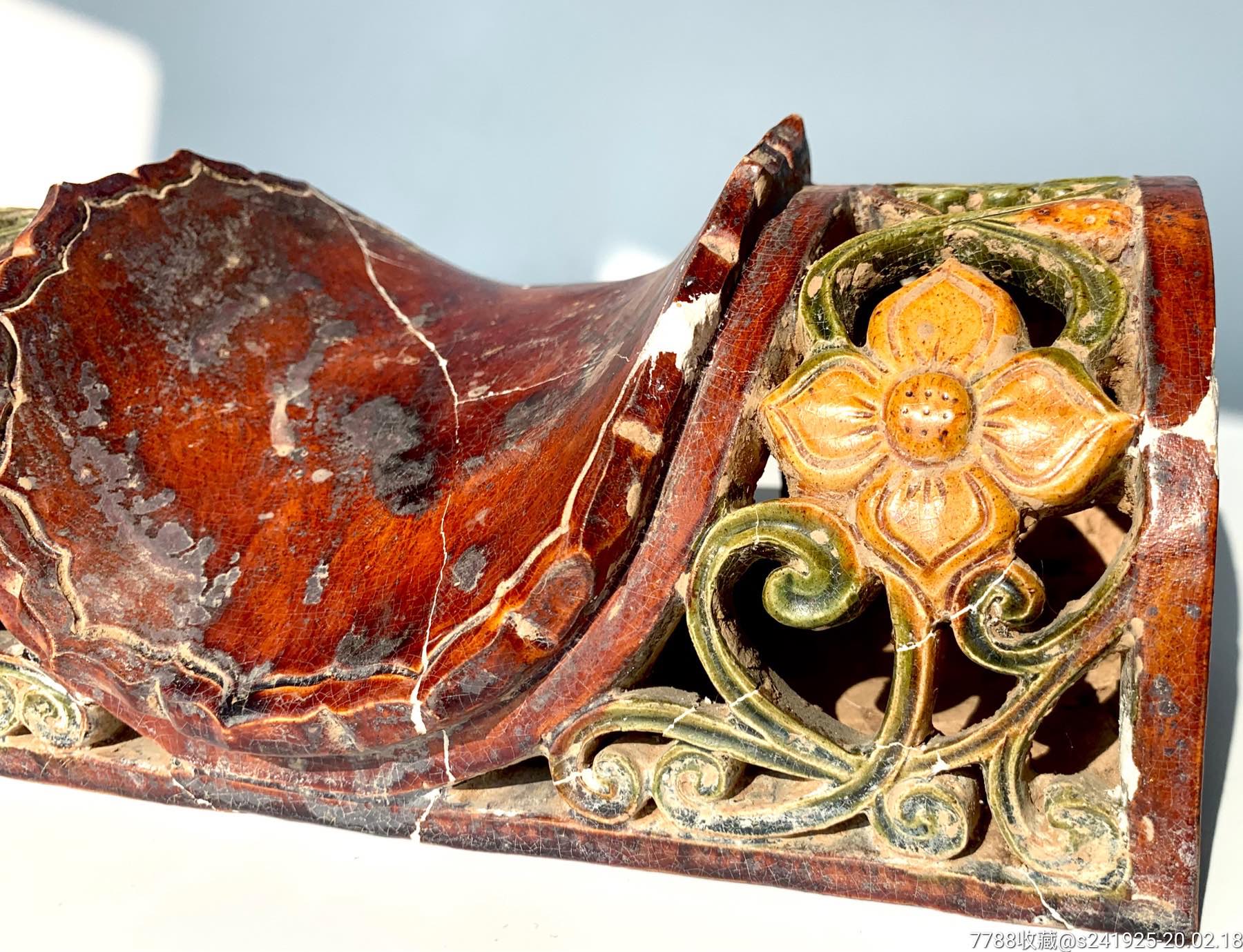 唐三彩枕头唐三彩镂空枕头脉诊陶枕头唐代