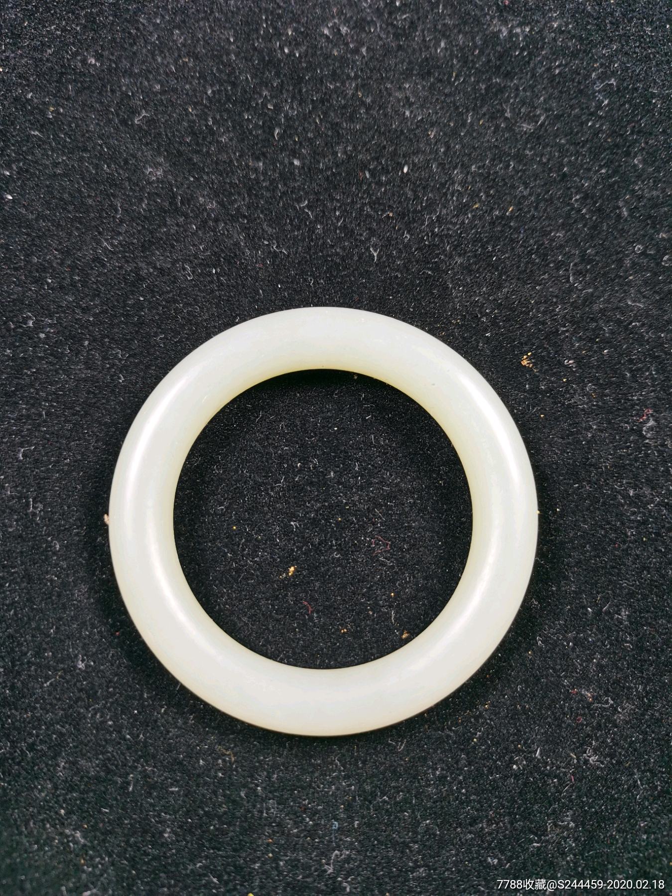 和田老玉袈裟环新疆和田玉老玉古玉明清玉器古董收藏