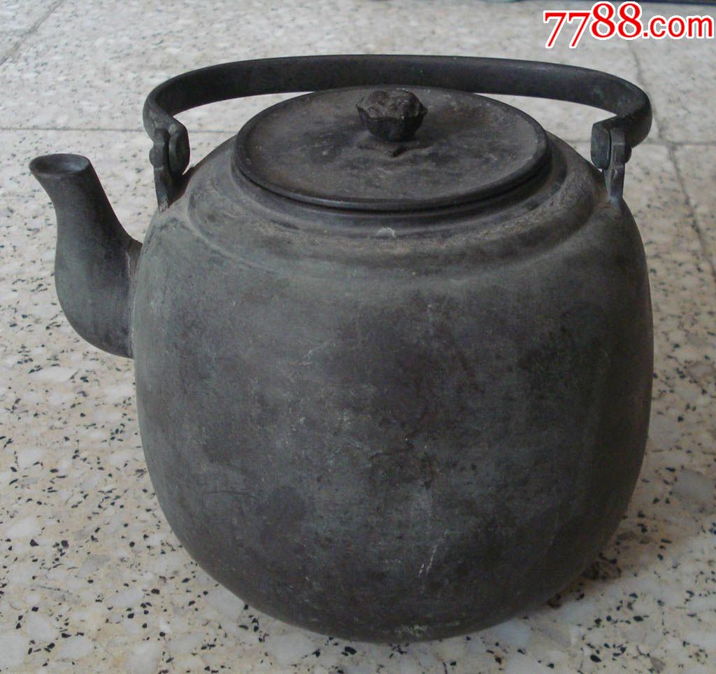 古董古玩杂项老铜器收藏老铜壶日本提梁老铜茶水壶老茶壶_价格850.