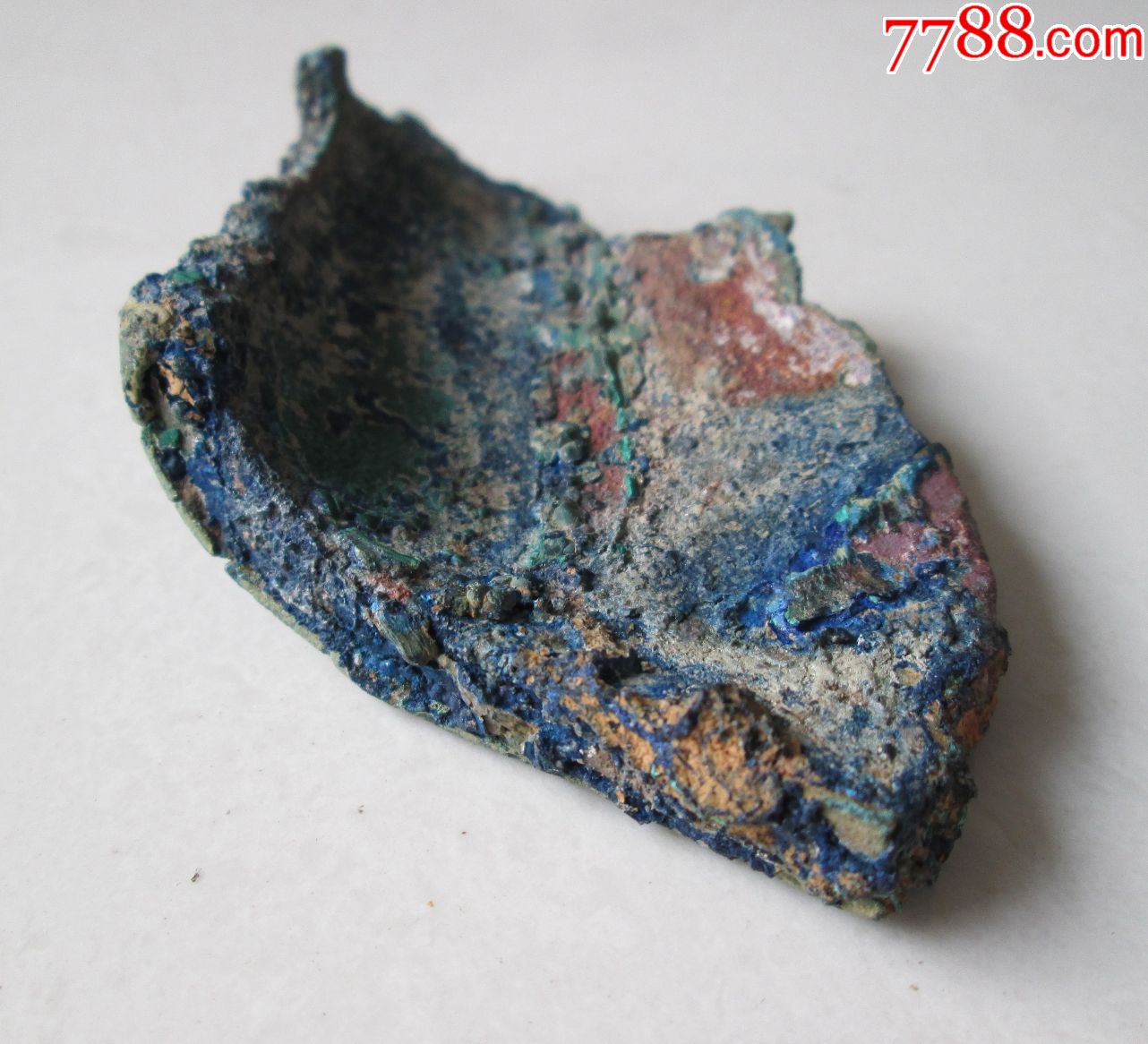 春秋战国越国青铜器残片,满工