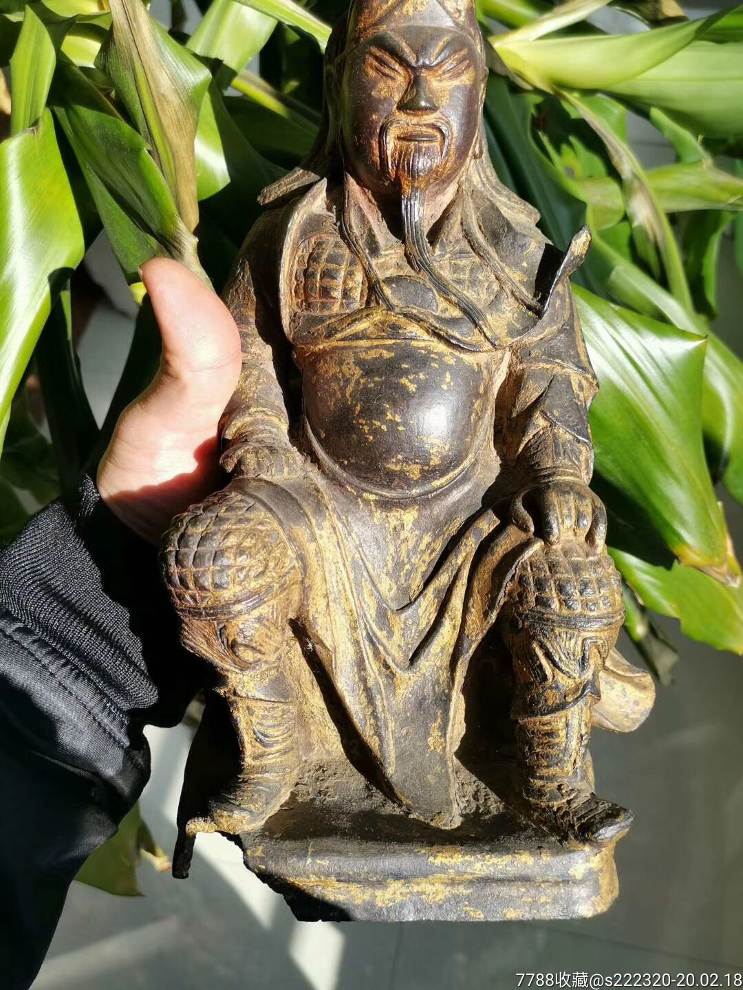 明代关公鎏金坐像-铜像/铜佛像-7788收藏__收藏热线