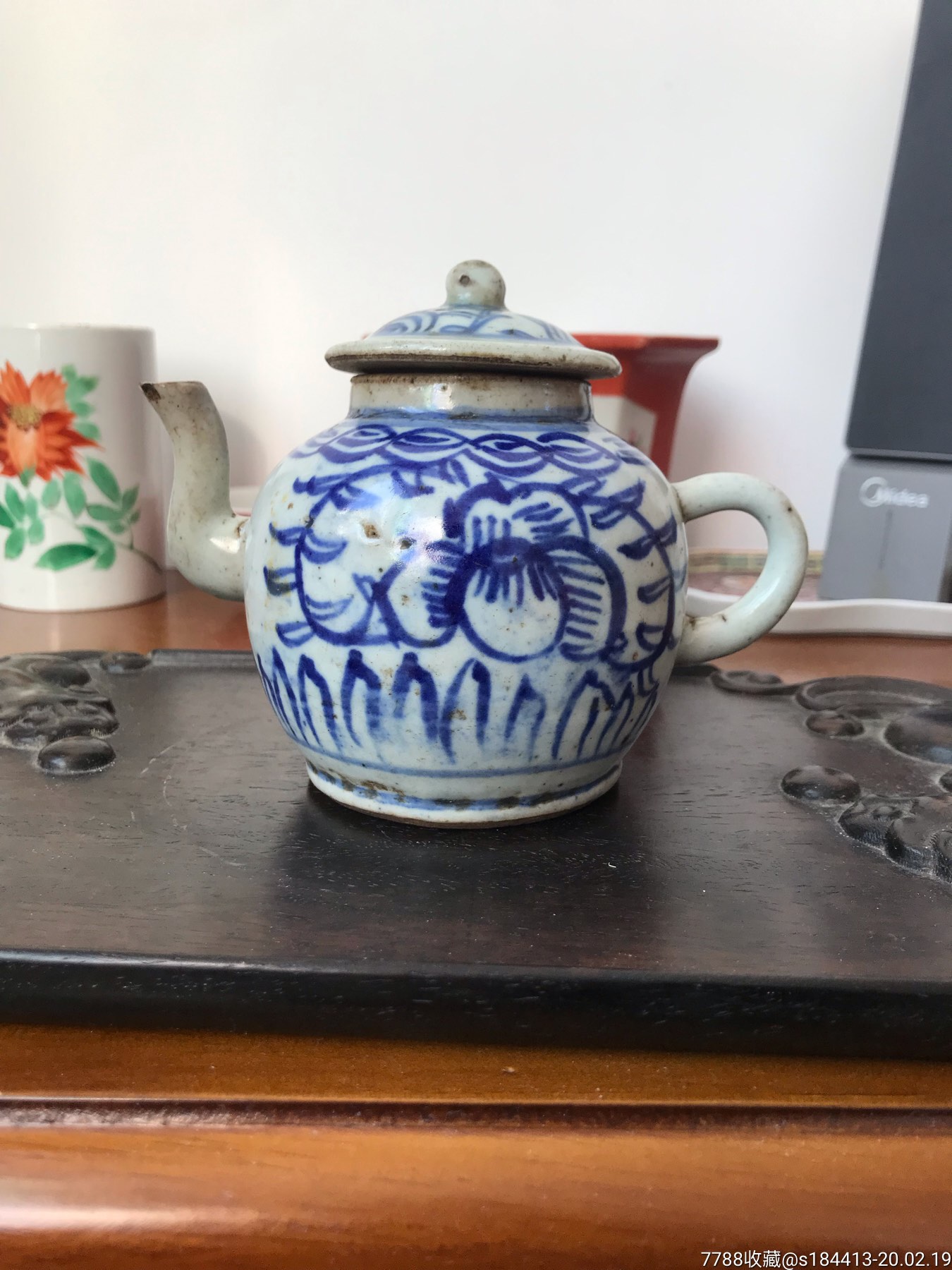 清代青花瓷茶壶