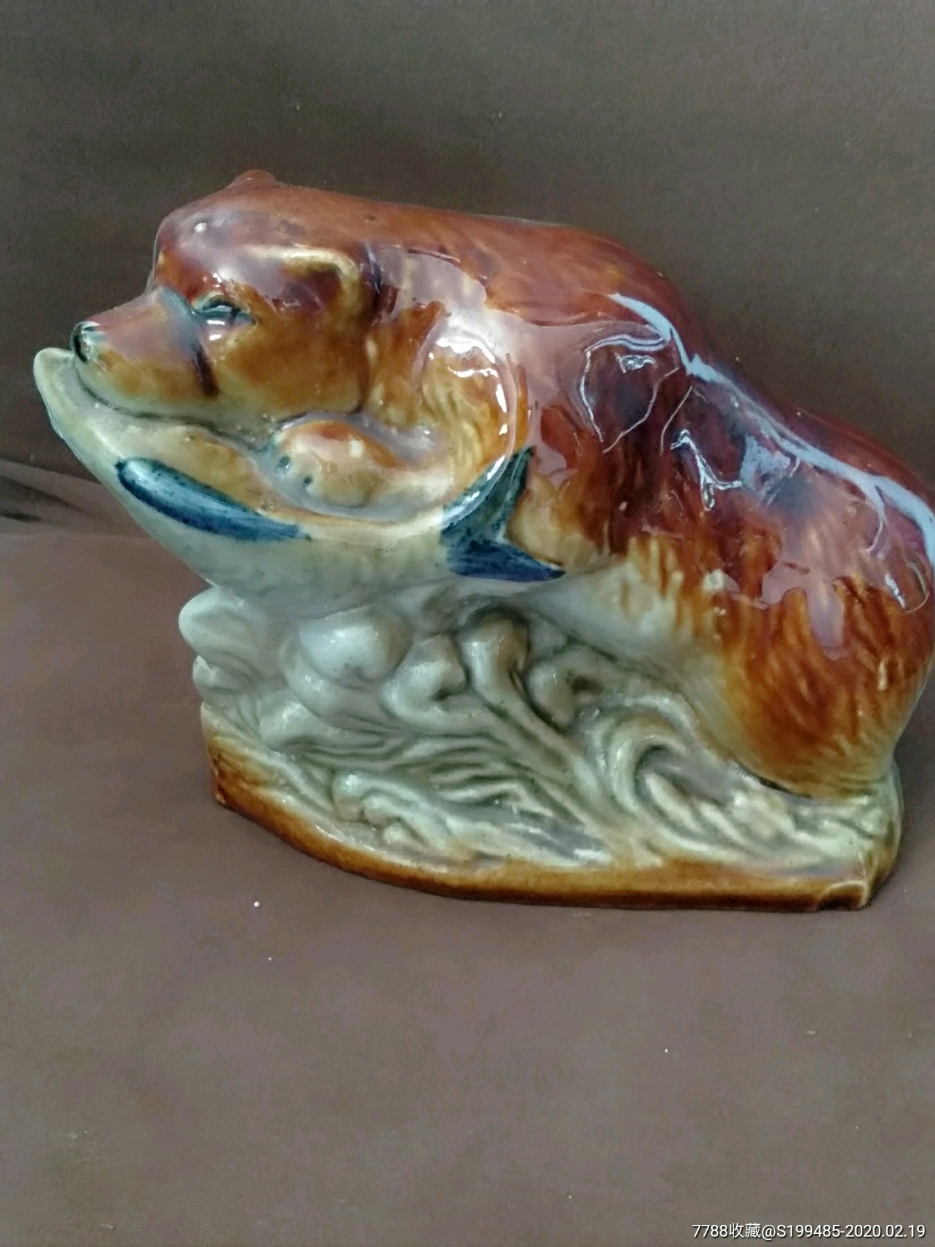 俄罗斯瓷熊摆件