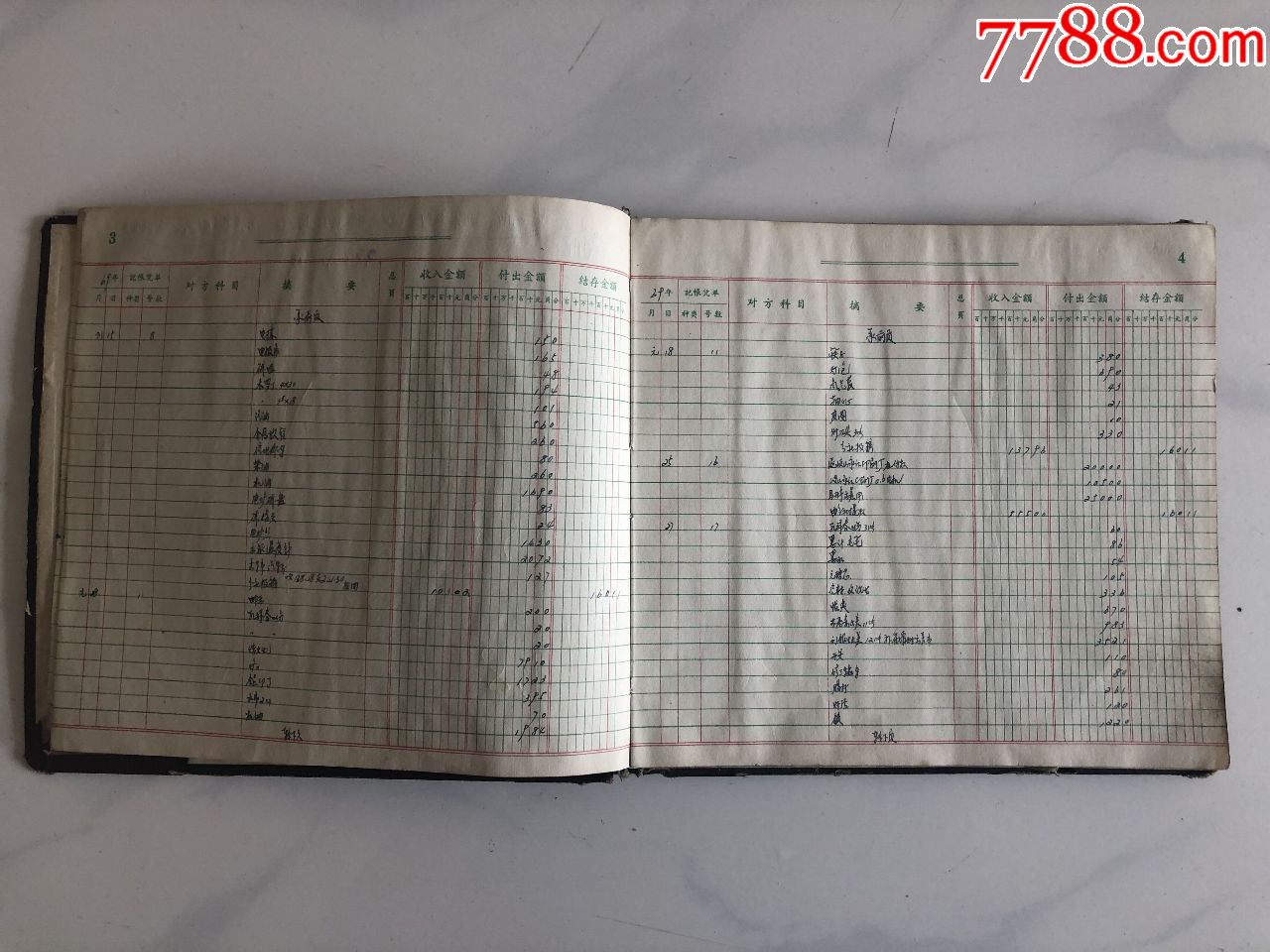老物件系列:文革期间家庭记账老账本