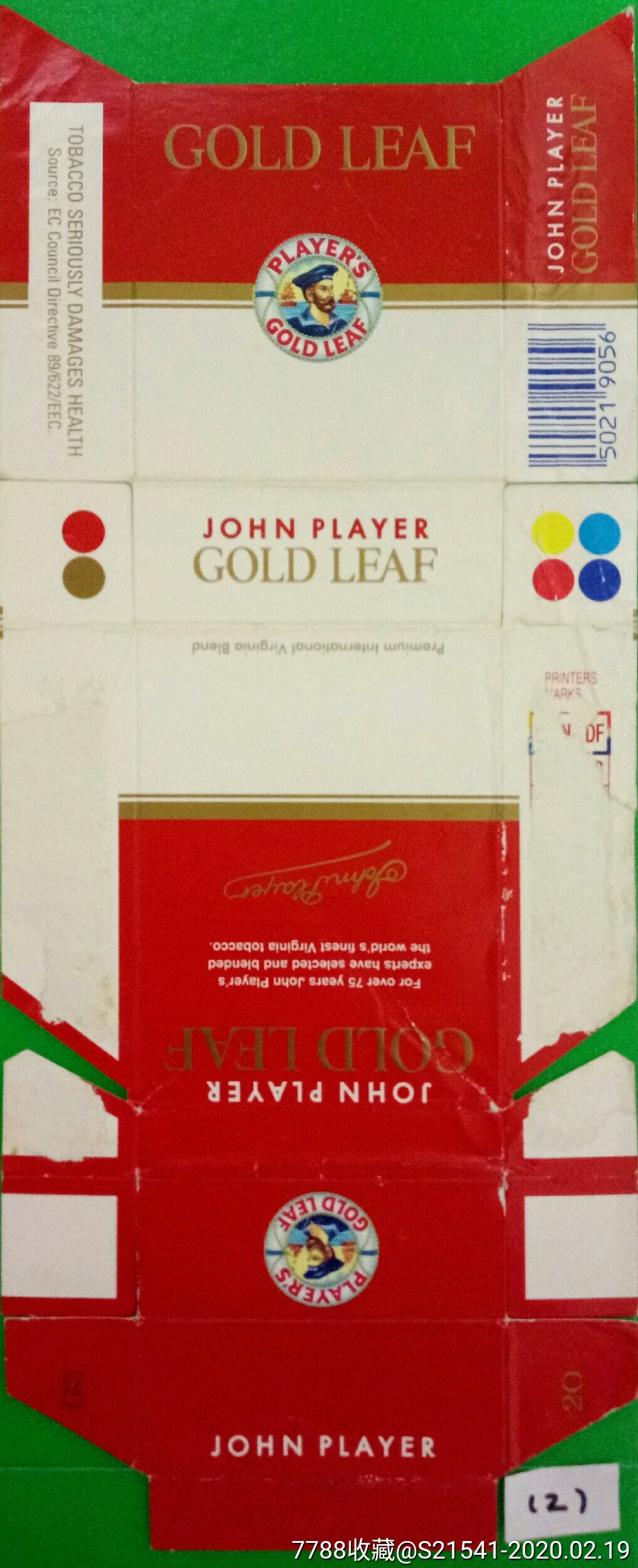 goldleaf水手牌50219056⑵旧卡英国生产