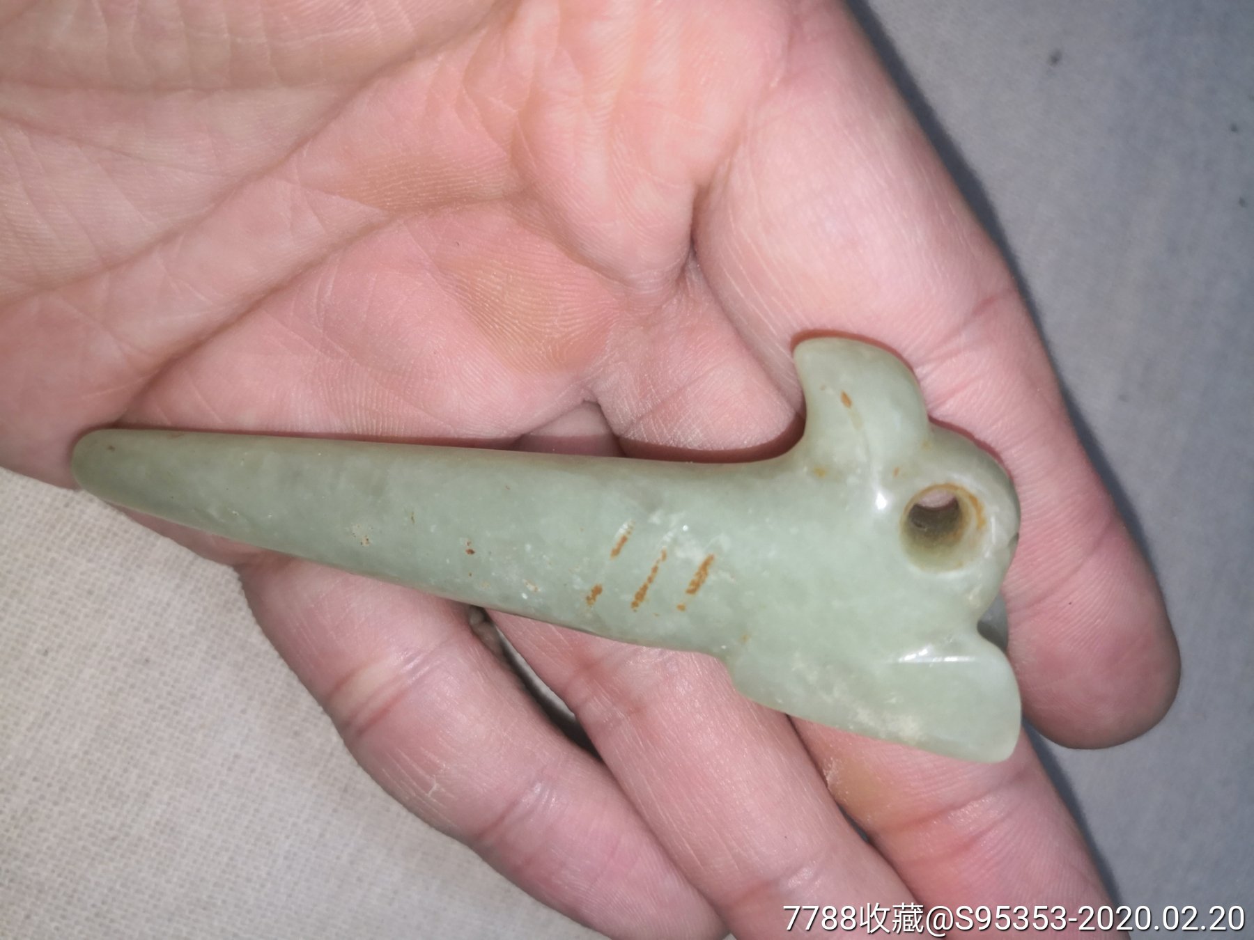 红山文化,小玉权杖,红山玉器,古玉器,,农村收到.